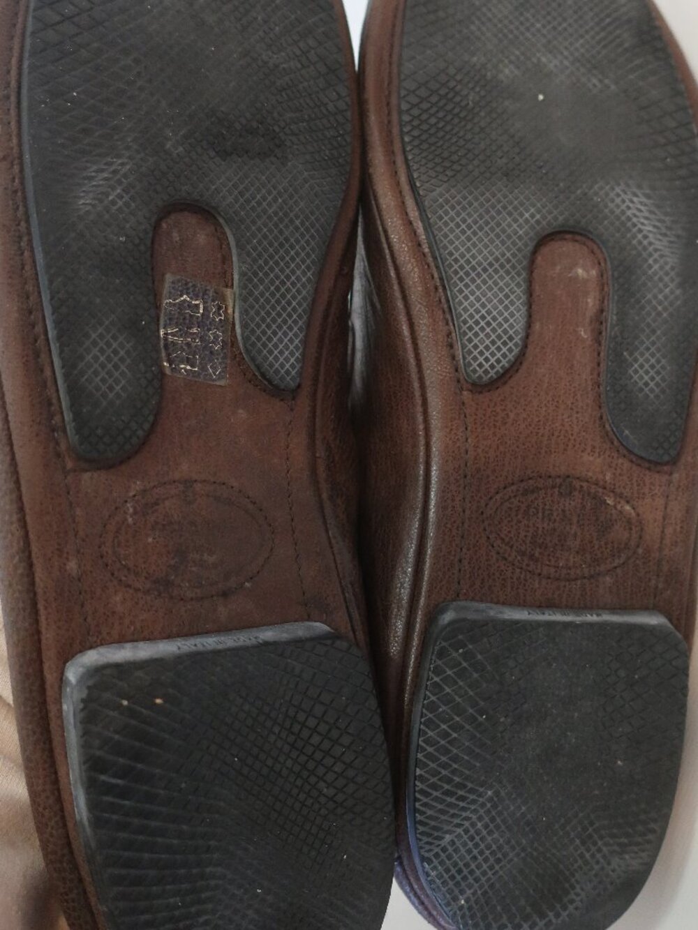 Mens Prada Brown Leather Slip On Loafer Shoes 11 1/2 - Picture 8 of 12